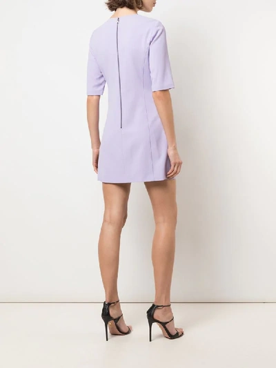 Shop Alice And Olivia Coley Short Dress In Purple