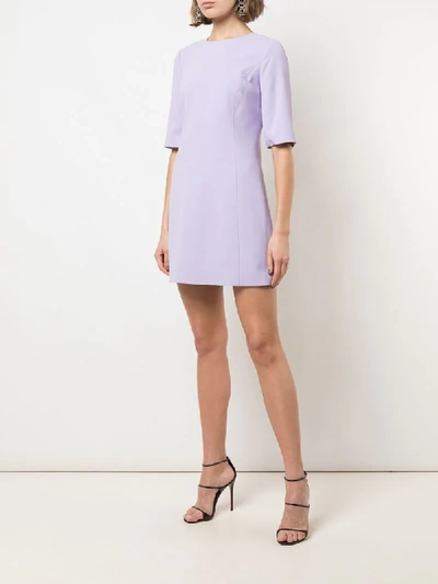 Shop Alice And Olivia Coley Short Dress In Purple