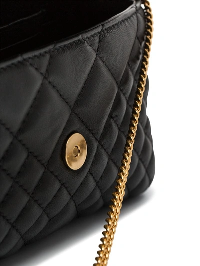 Shop Versace Mini Umhängetasche Mit Steppung In Black