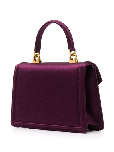 Shop Dolce & Gabbana Dg Amore Mini Bag In Purple