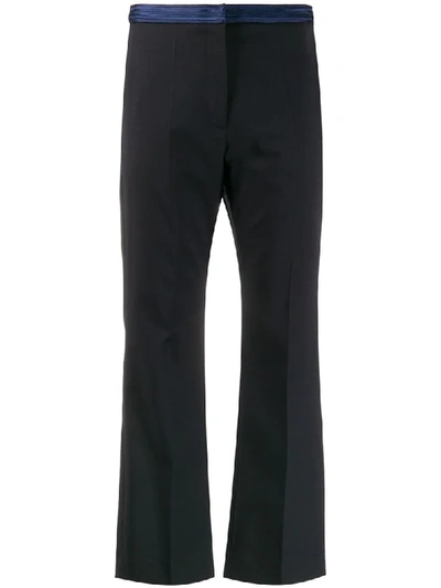 Shop Sandro Hamoy Tailored Trousers In Blue