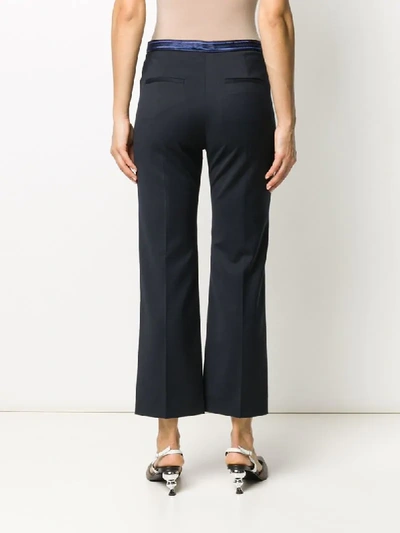 Shop Sandro Hamoy Tailored Trousers In Blue