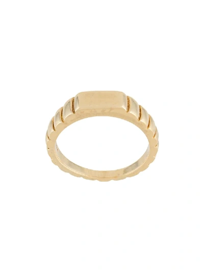 Shop Ivi Signore Rectangular Signet Ring In Gold