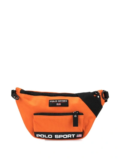 Shop Ralph Lauren Polo Sport Crossbody Bag In Orange
