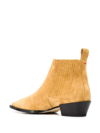 Shop Aeyde Suede Ankle Boots In Neutrals