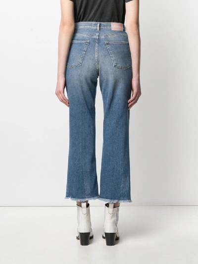 Shop Pinko High Rise Flared Jeans In Blue