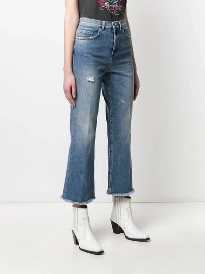 Shop Pinko High Rise Flared Jeans In Blue