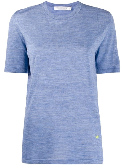 Shop Victoria Beckham Short-sleeved T-shirt In Blue