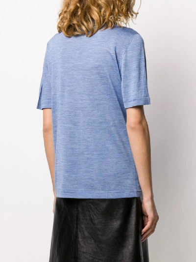 Shop Victoria Beckham Short-sleeved T-shirt In Blue