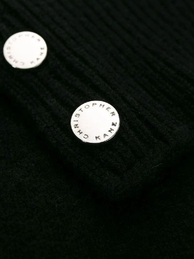 Shop Christopher Kane Cashmere Embellished Sleeve Jumper In Black