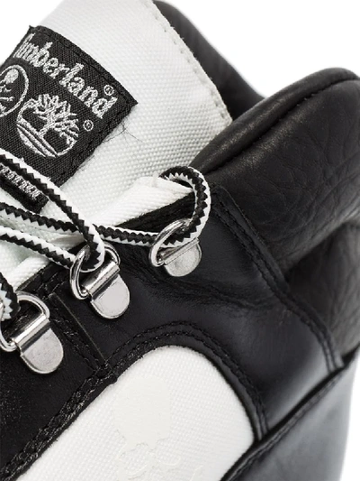 Shop Mastermind Japan X Timberland Monochrome Boots In Black