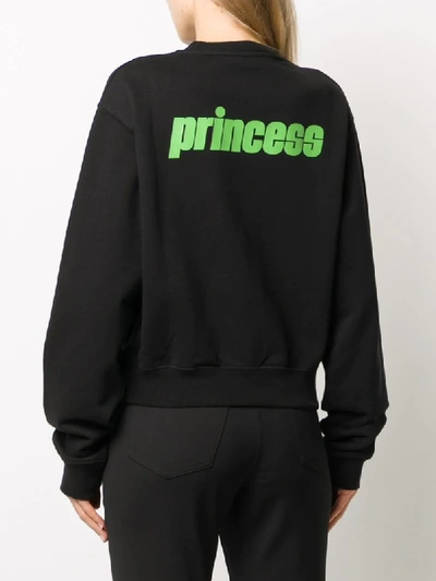 Shop Off-white Princess Logo Sweatshirt In Black