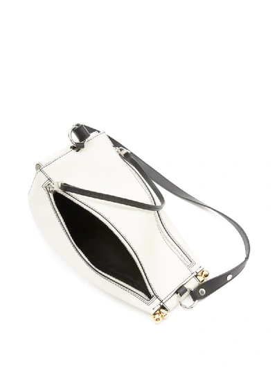 Shop Jw Anderson Small Wedge Shoulder Bag In White