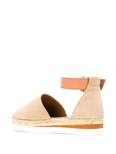 Shop See By Chloé Glyn Espadrille Sandals In Neutrals