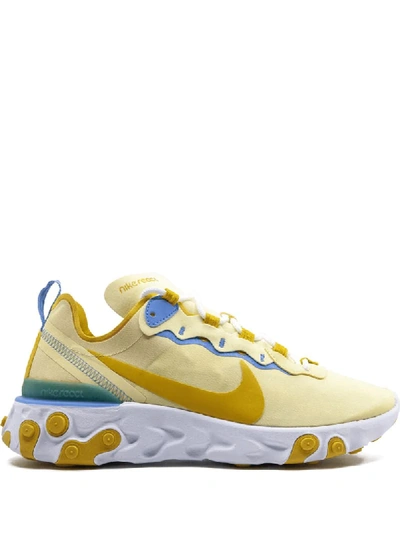 Shop Nike React Element 55 Sneakers In Yellow