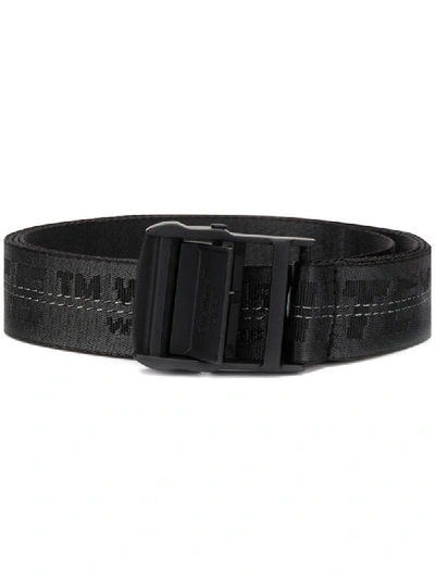 Shop Off-white Industrial Logo Belt In Black