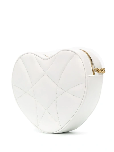 Shop Dolce & Gabbana Heart Box Cross-body Bag In White