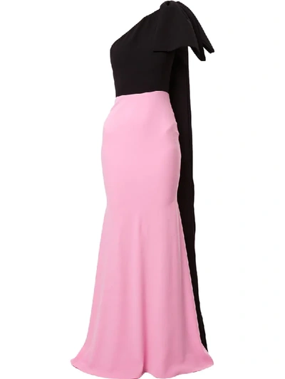 Shop Alex Perry Anderson One-shoulder Dress In Pink