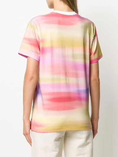 Shop See By Chloé Tie Dye Print T-shirt In Yellow