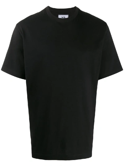 Shop Y-3 Short Sleeve Back Logo T-shirt In Black