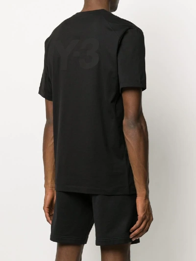 Shop Y-3 Short Sleeve Back Logo T-shirt In Black