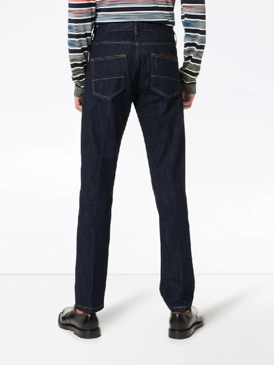 Shop Ermenegildo Zegna Straight-leg Jeans In Blue