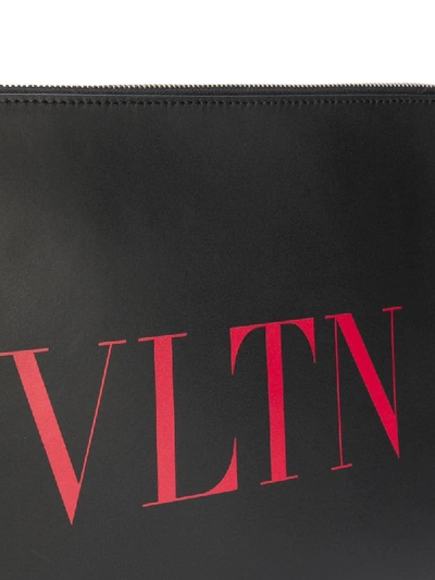 Shop Valentino Vltn Pouch Bag In Black