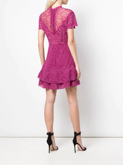Shop Jonathan Simkhai Short Lace Dress In Pink