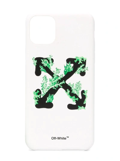 Shop Off-white Corals Print Iphone 11 Pro Max Case In White