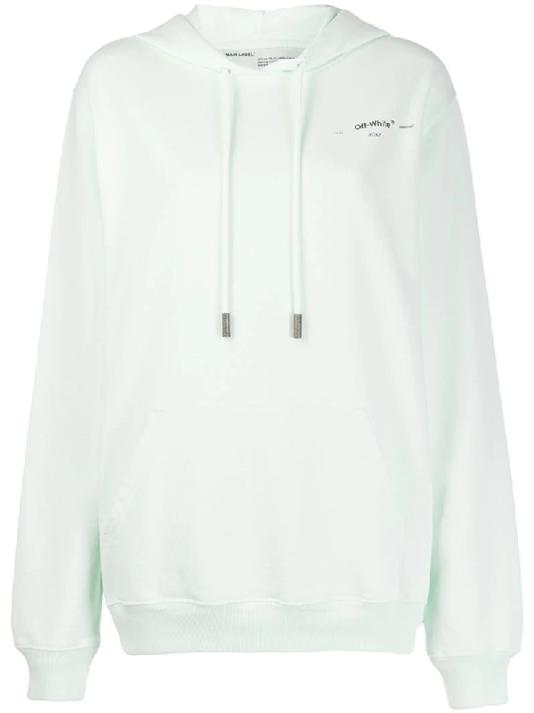 off white light blue hoodie