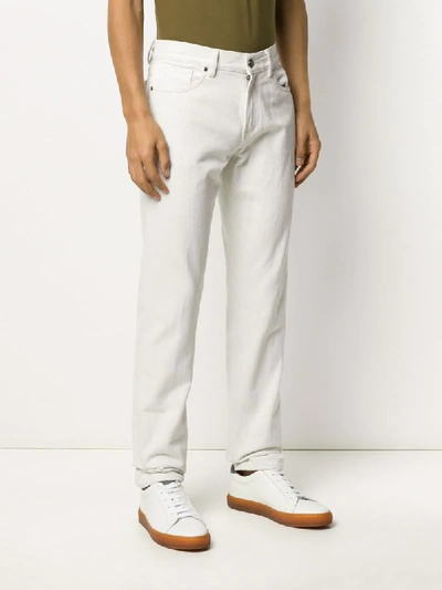 Shop Ermenegildo Zegna Straight-leg Jeans In White