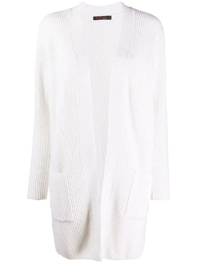 Shop Incentive! Cashmere Ribbed Cashmere Cardi-coat In White