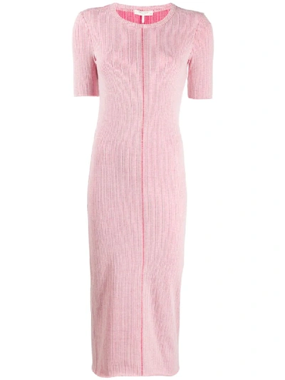 Shop Rag & Bone Ribbed Knit Dress In Pink