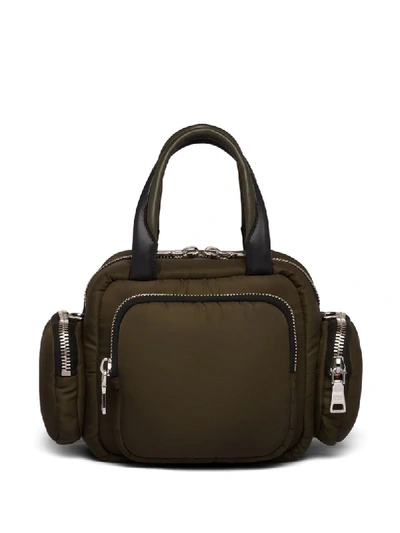 Shop Prada Handtasche Mit Aufgesetzten Taschen In F099h Camouflage/black