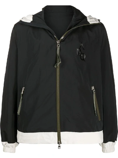 Shop Alexander Mcqueen Short Zipped Hooded Jacket In White