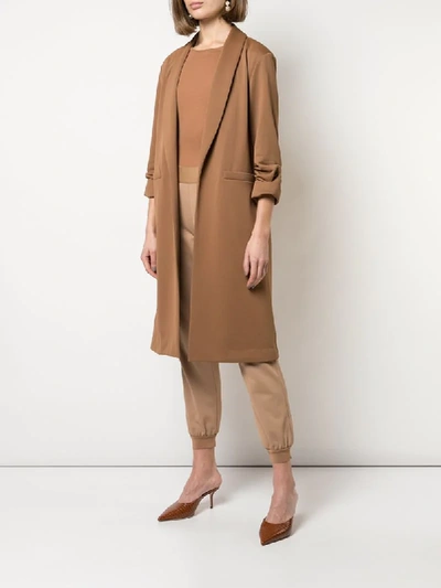 Shop Alice And Olivia Angela Overcoat In Brown