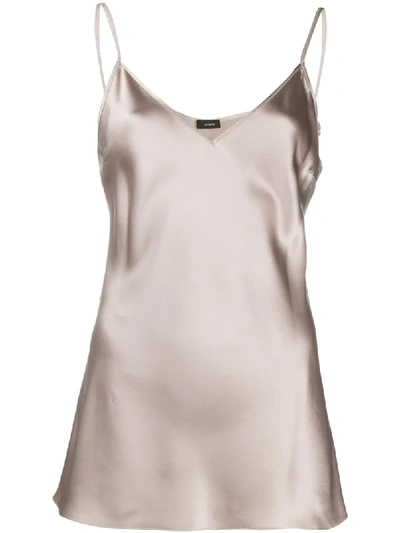 Shop Joseph Long-line Vest Top In Neutrals