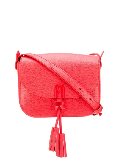 Shop Furla 1927 Tassel-embellished Crossbody Bag In Red