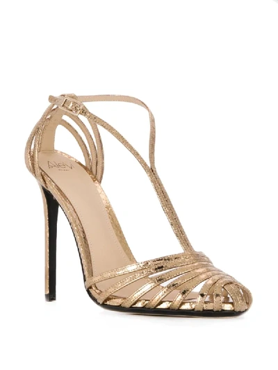 Shop Alevì Toni Strappy Sandals In Gold