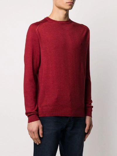 Shop Etro Knitted Jumper In Red