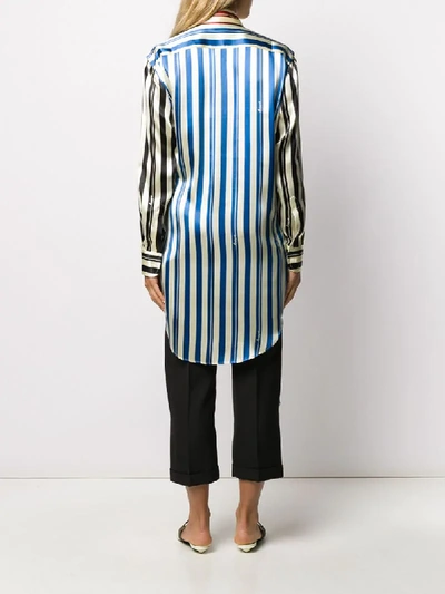Shop Loewe Striped Shirt In Neutrals