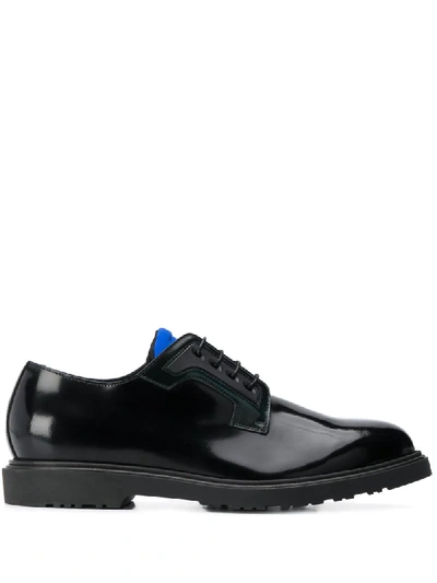 Shop Paul Smith Mac Contrasting-tongue Derby Shoes In Black