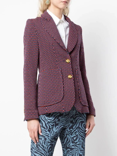 Shop Smythe Karierter Blazer In Red