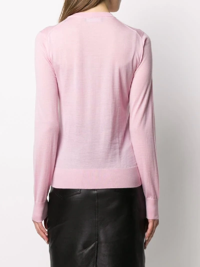 Shop Dolce & Gabbana Slim Fit Cardigan In Pink