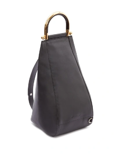 Shop Jw Anderson Small Wedge Shoulder Bag In Black