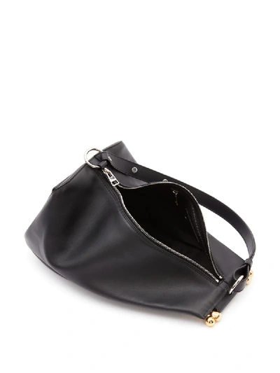 Shop Jw Anderson Small Wedge Shoulder Bag In Black