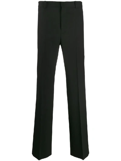 Shop Balenciaga Regular Tailored Trousers In Black