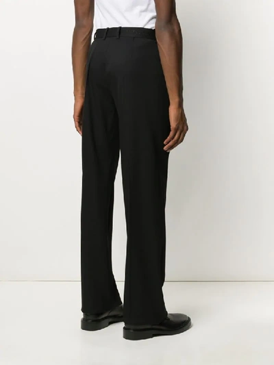 Shop Balenciaga Regular Tailored Trousers In Black