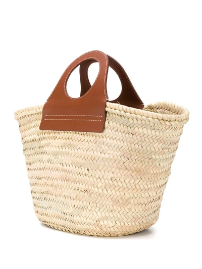 Shop Hereu 'cabas' Shopper In Neutrals