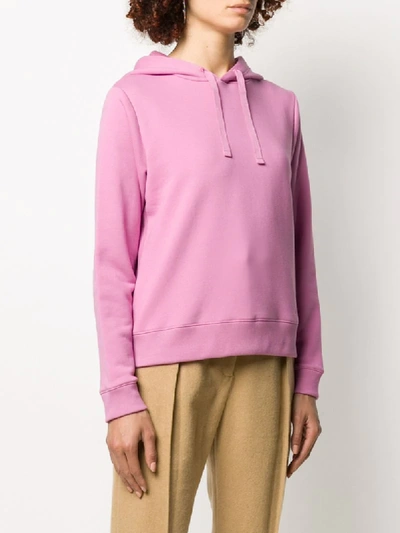 Shop Apc Erin Embroidered Logo Hoodie In Pink